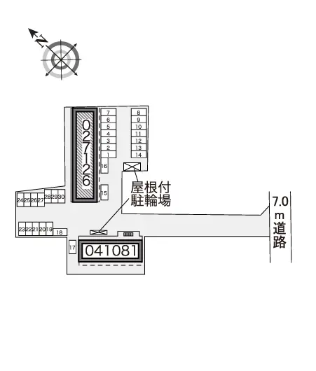 ★手数料０円★浜松市中区葵西　月極駐車場（LP）